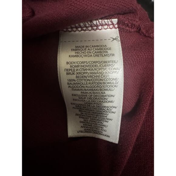 Ralph Lauren Polo Bear Cotton Mesh Polo Shirt Baby Boy 24M Maroon Classic Preppy - Picture 9 of 9